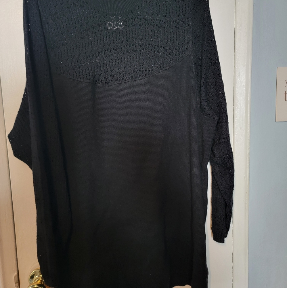 Torrid black knit sweater